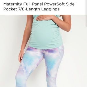 Old navy full panel 7/8 maternity leggings
